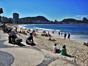 copacabana beach, rio de janeiro, brazil