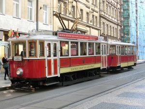 tramway à Prague