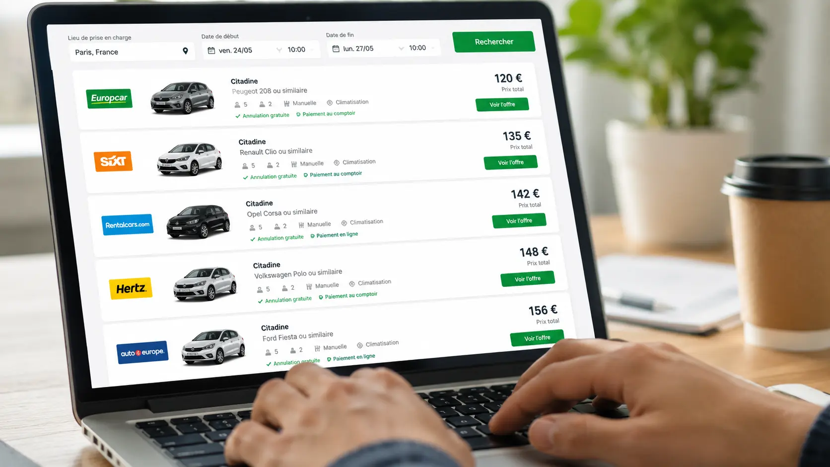 Les 10 meilleurs comparateurs de location de voiture